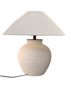 Table light, ceramic, white, E14, H56cm