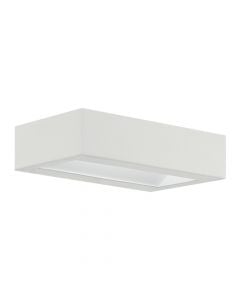 Ndricues muri LED, 4.8W, 3000K, zink, e bardhe, D.16.5cm, IP44