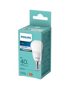 LED bulb, Philips, 4.9W/40W, E14, 470lm, 4000K