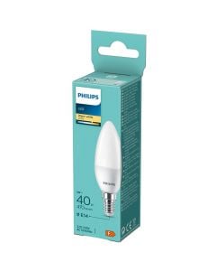 LED bulb, Philips, 4.9W/40W, E14, 470lm, 6500K