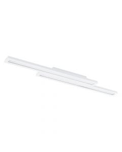 Ceiling light, LED, L.116cm, metal/plastic, white