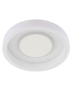 Ceiling light, LED, 2500lm, 4000K, D.40cm, metal/plastic, white