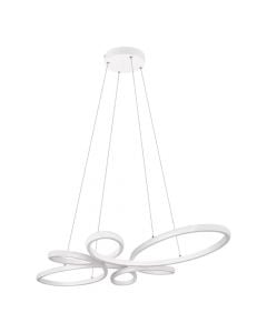 Hanging lamp Trio, white metal 83x150x45 cm, weight 1.4kg, 32W, 3900 lm, 4000k