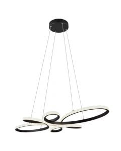 Hanging lamp Trio, black metal 83x150x45 cm, weight 1.4kg, 32W, 3900 lm, 3000k