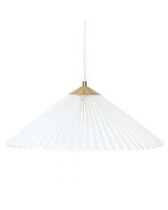 Hanging light, E27, D.49cm, white, plastike