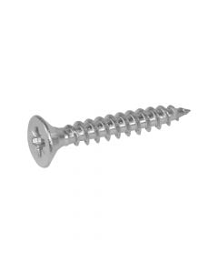 Cross recessed countersunk head wood screw 6x40 mm stainless steel