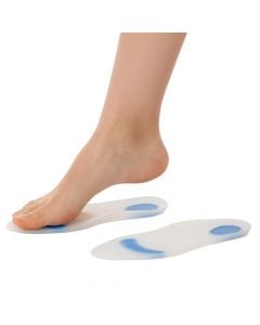 Silicone ful-lenght insole support (for the treatment of sole deformities)