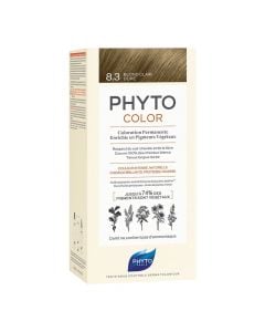 Permanent hair dye, Phyto Color 8.3 Light Golden Blonde