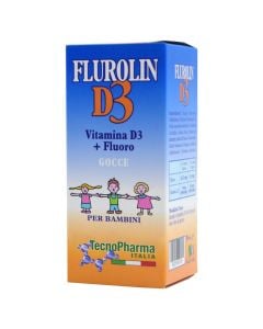 Nutritional supplement in drops format, Flurolin D3