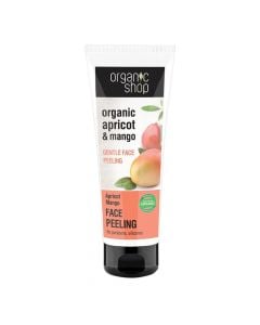 Peeling face mask, with apricots and mango, Organic Shop, 75 ml