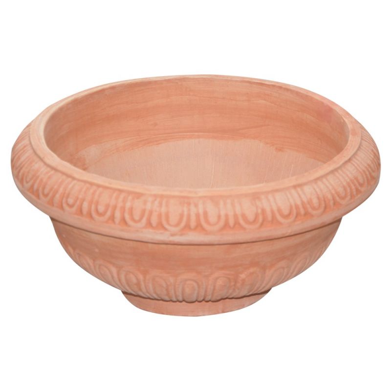 Round flower pot AREZZO ceramic terracote 61 xH21 cm