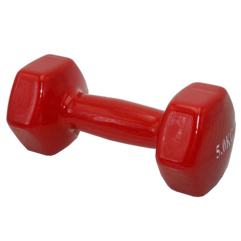 Dumbbell, 5 kg, plasic cover | Megatek