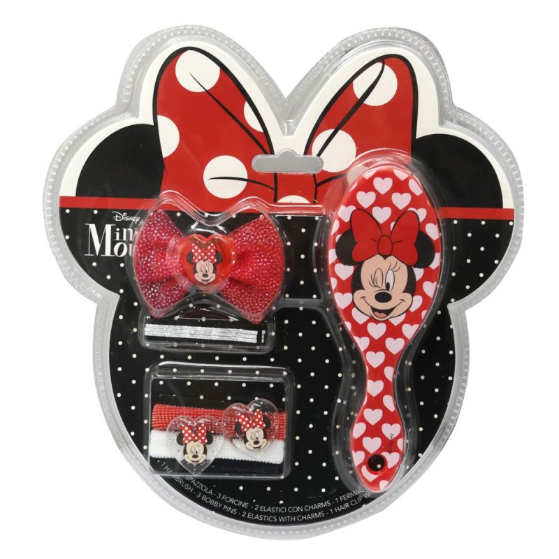 Minnie Mouse Hair Accessories Set for Kids, Red, 4 Pieces, 1