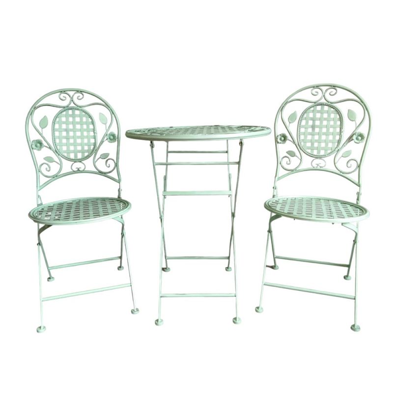 Bistro chair set 2 chairs + 1 table, met | Megatek