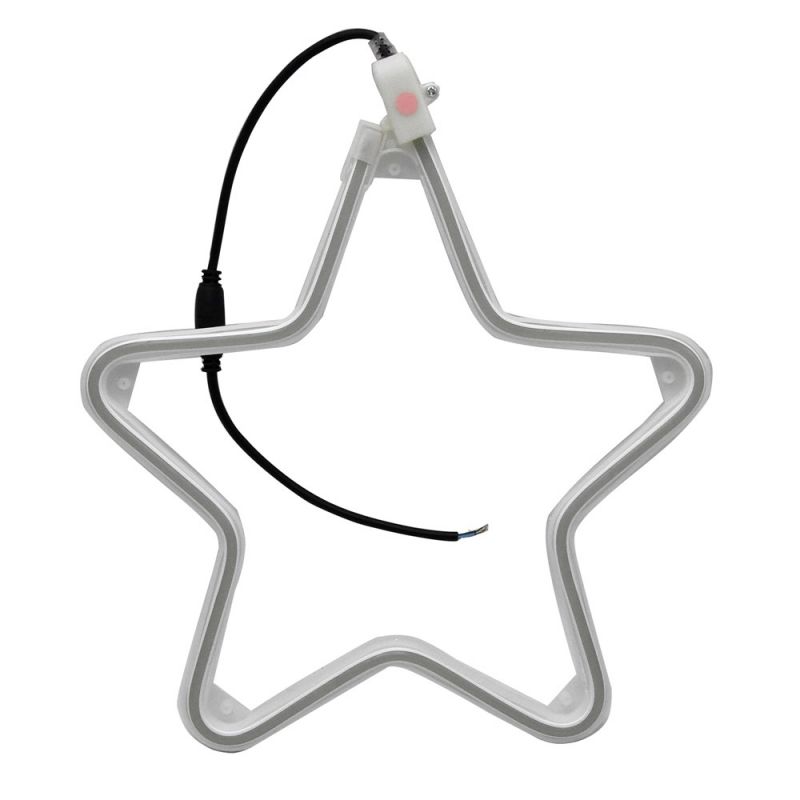 Star-shaped decorative lamp, with LED strip, D30 cm | Megate