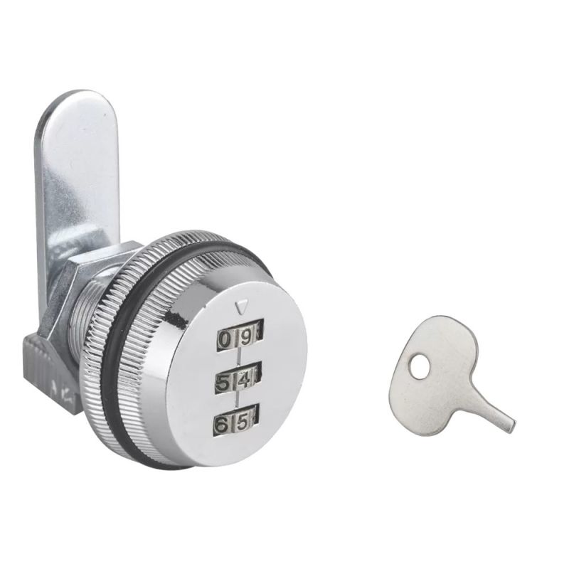Lock 18mm, for metal cabinets/classifiers, with comnination