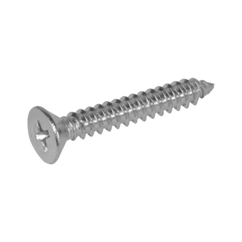 Cross recessed countersunk head wood screw 4.8x32 mm stainle