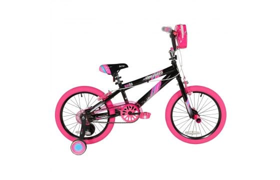 Black and pink girls bike sale