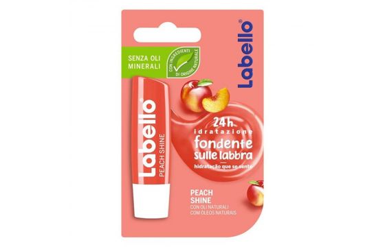 Lip Balm Peach Shine Labello Plastic 5 5 Ml Coral 1 Piece Megatek